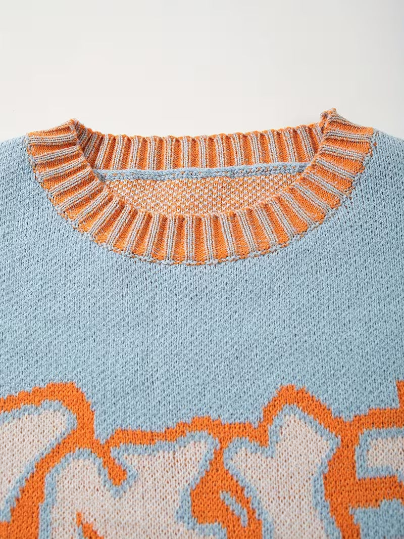 Men's Oversized Casual Long Sleeve Round Neck Sweater -(No Dry Clean) - Fall/Winter Sweater Jacket