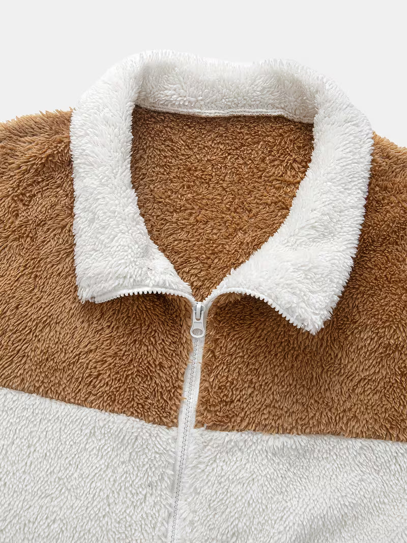 Zip Fleece Jacket with Full-Zip Closure - Heavy-Duty Thermal Insulation