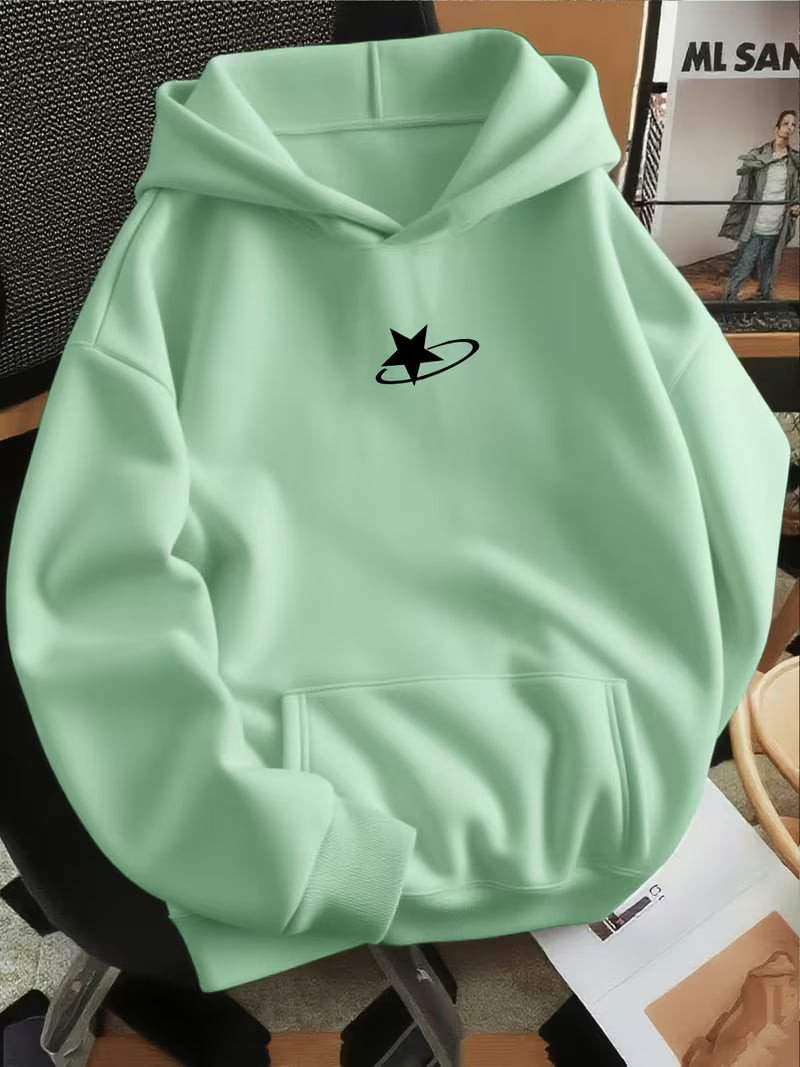 Women'S Hoodie with Star Print